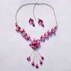 New fashion Colorful resin Alloy Pendant Necklace Jewerly sets