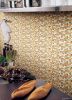 Brown glass mosaic wal...
