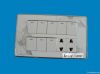 8 gang switch with socket