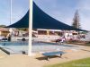 Triangle swimming pool sunshade sail