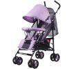 CoBaby Carriage Travel Stroller, Cover Infant Car, Foldable Baby Pram - Backrest 3 Level Adjustable Can Sit or Lie