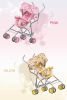 CoBaby 2 In 1 Baby Car, 3.8kg Lightweight Portable Baby Prams, Bassinet Stroller System can be Onboard