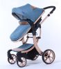 CoBaby High Landscape Baby Stroller, 2 in 1, Bidirectional with 4 Wheels Shock Absorber, Design Patented