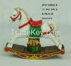 rocking horse resin decoration