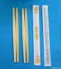 Chinese disposable bamboo chopsticks in full paper sleeve