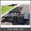 Arlau garden furniture company, metal chair and table, outdoor table