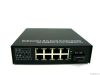10/100Mbps Fast Fiber Media converter with 8RJ45 ports