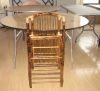 Rattan and Bamboo Folding Chair