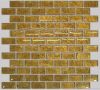 Foiled glass mosaic