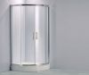 Arc-shape enclosure with double sliding door