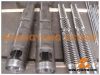 conical twin screw and barrel for pvc extruder machine