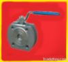 1piece wafer flanged ball valve