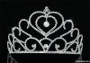 Bridal Wedding Heart Sparkling Crystal Tall Tiara CT1274