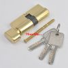 Polished Entrance Security Double Brass Door Lock Euro Profile Cylinder