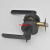 Black interior lever handle black paint internal American entrance door handle