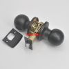 Matte Black Value Pack of Entry Ball Door Knob Lock Set by Loket Cylindrical Knobsets