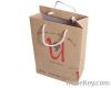 simple paper shopping , promotional bag in kraft , white cardboard