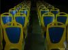 Plastic city bus seat, passenger bus seat