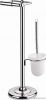 toilet brush and roll paper holder