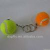 Mini tennis ball keychain