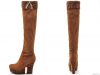 MOOLECOLE Women's Fashion Leopard Knee-High Boots