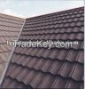 Forest green classical / bond stone coated steel roofing tile/stone coated roofing tiles