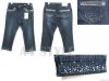 Cropped Jean with Sequin (Dark Denim)