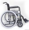 Economy steel manual wheelchair with detachable footrest