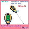 4 In 1 Digital Moisture Sunlight Soil PH Meter KC300 with Blacklight