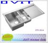 Double Bowl With Drainboard kitchen Sink