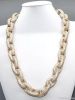 pave rhinestone chain link necklace