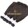 Moresoo high quality unprocessed natural color 6A brazilian straight virgin  human hair