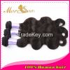 Moresoo high quality unprocessed natural color 6A indian body weave virgin  human hair