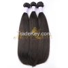 Moresoo high quality unprocessed natural color 6A brazilian straight virgin  human hair