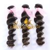 Moresoo high quality unprocessed natural color 6A indian loose weave virgin  human hair