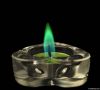 2013 color flame illuminations tealight candles with glass holder