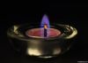 2013 color flame illuminations tealight candles with glass holder