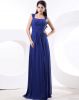 Chiffon Ruffle Shoulder Straps Floor Length Bridesmaid Dress Gown