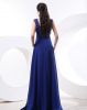 Chiffon Ruffle Shoulder Straps Floor Length Bridesmaid Dress Gown