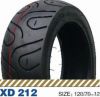 Tubeless tire for motorbike