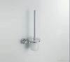 brass chrome plated toilet brush holder