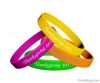 Cheap promotional debossed silicone wristband