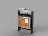 outdoor recycling bin