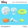 Christmas snowflake cake decorating fondant cookie plunger cutters