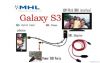 New mhl cable 1080p for galaxy s3 Micro USB to HDMI Male HDTV MHL Adap