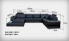 leather corner sofa set