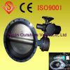 manufactrurer supply middle line double flange butterfly valve