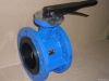 manufactrurer supply middle line double flange butterfly valve