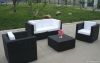 Rattan garden sofa