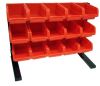 storage organizer with plastic storage bins kit parts bin rack